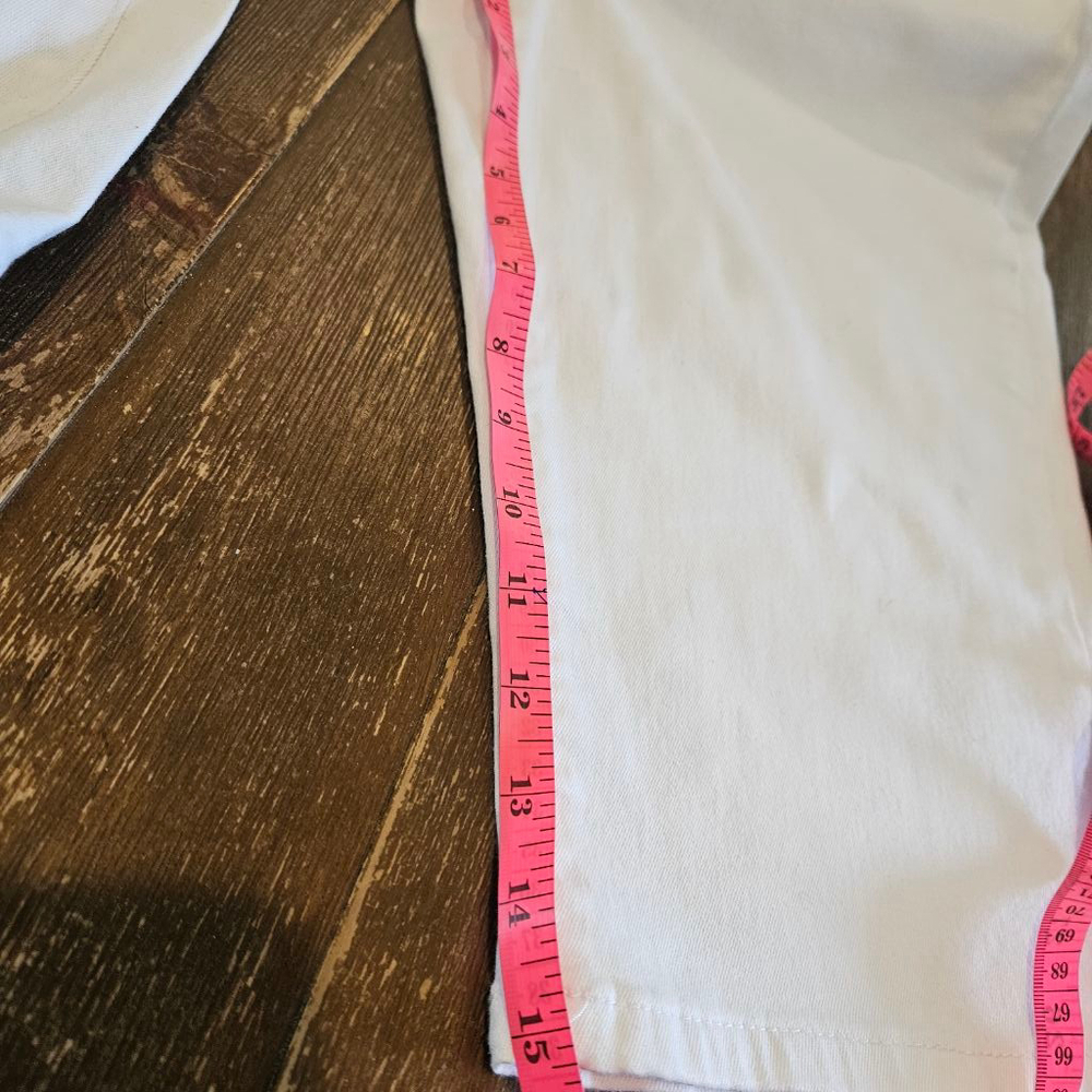 Women's BLEU Capri Pants Size 14P White - Picture 9 of 9